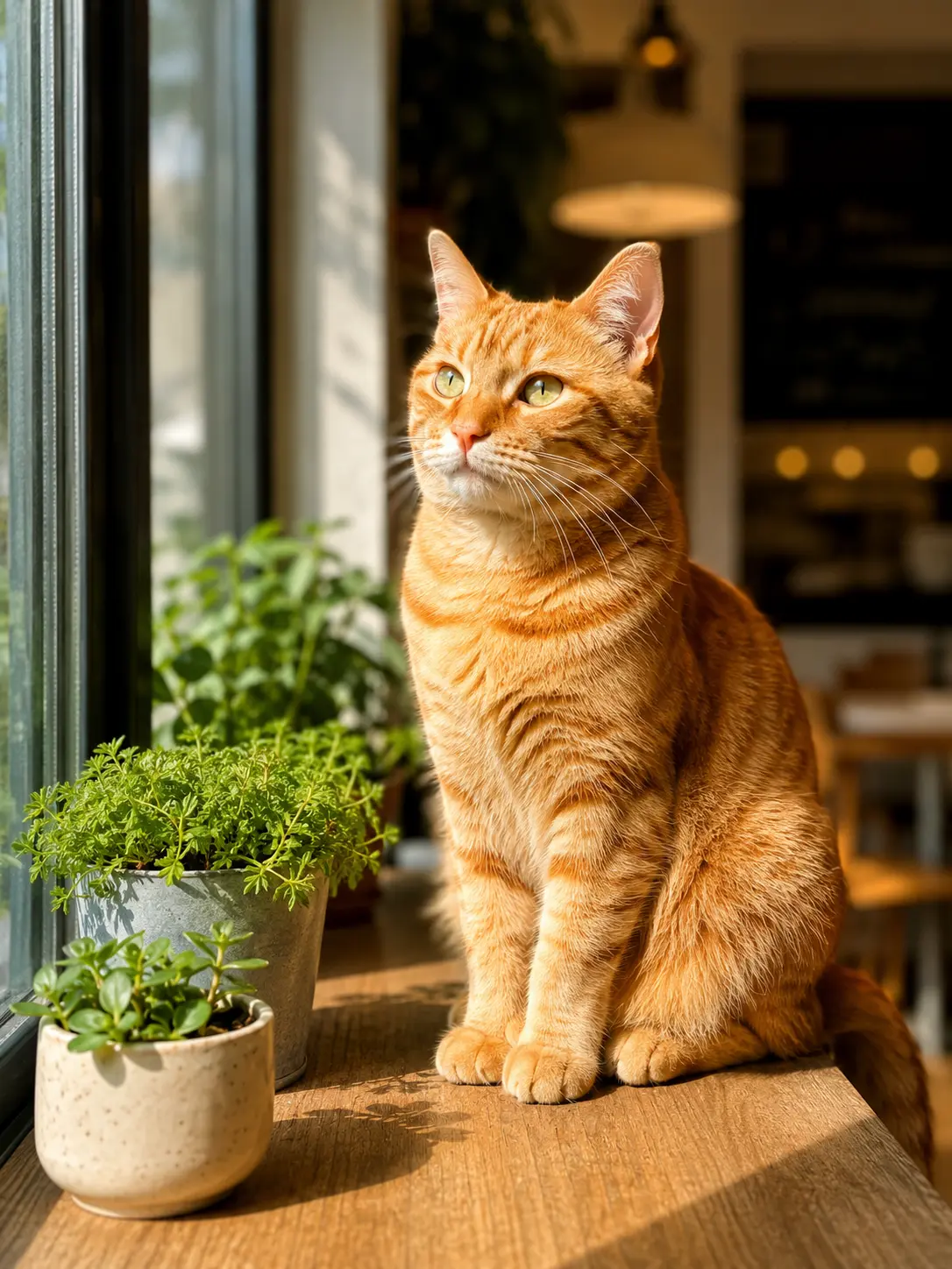 最近照片中的窗边橘猫